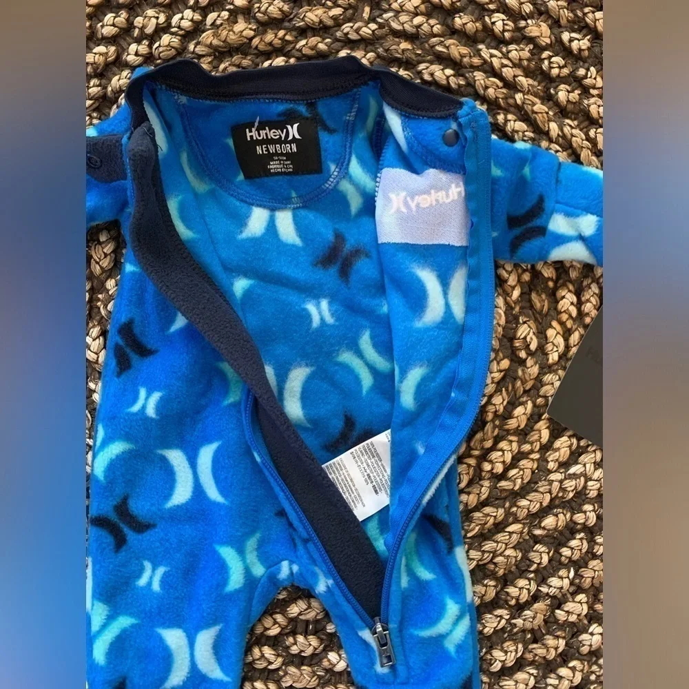 Hurley Newborn Footed Coverall